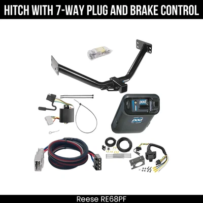 Paquete de remolque de enganche + control de freno para receptor de 2" Acura MDX 07-13 todos los modelos 44594 Foto 1 de 4