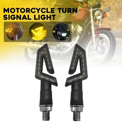 2 luces intermitentes LED de giro para motocicleta para Harley BMW Honda Chopper Suzuki Foto 1 de 4