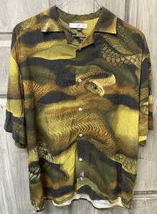 Camisa Eytys Alonzo Usada | Grande (Hombre) | Serpiente Oliva - Imagen 1 de 20