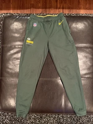 Nike Green Bay Packers On-Field Jogger Sweatpants Sz M Green Therma Fit Pockets - Image 1 of 4