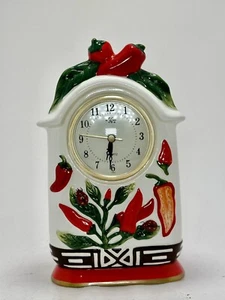 Chili Pepper Clock Working "K" Young Town Battery Operated Quartz Self Standing - Picture 1 of 9