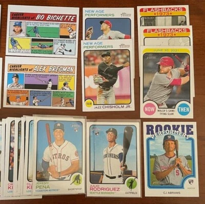 2022 Topps Heritage Baseball Cards - Base - Inserts - You Pick - Image 1 of 4