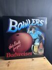 AS-IS 80'S? Vintage Budweiser Bowler's Bowling Light-Up Sign This Bud's for You