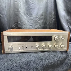 Concord CR-200 Receiver Silver Brushed Aluminum Face & Wood Cabinet . - Picture 1 of 6