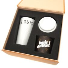 LOUIS VUITTON Cup Louis Porcelain Coffee Tumbler GI0838 Canvas Sleeve With Box