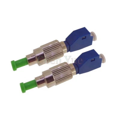 2pcs LC/UPC Female to FC/APC Male LC-FC SM 9/125 Hybrid Adapter Optical Adaptor - Image 1 of 4