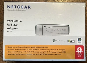 NETGEAR G 54 MBPS WIRELESS-G USB 2.0 ADAPTER WG111 USB Wifi Adapter - Picture 1 of 5