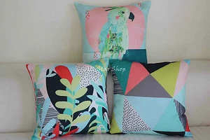Mint Lemon Teal Gift In/Outdoor Home Décor CUSHION COVER Throw PILLOW CASE 18" - Bild 1 von 5