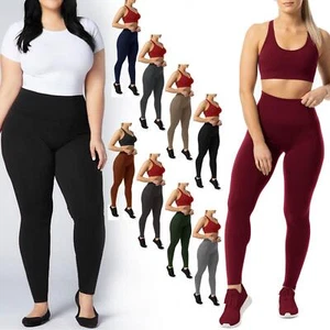 NUEVOS LEGGINGS SEÑORA CINTURA ALTA ELÁSTICOS CONTROL BARRIGA DEPORTES FITNESS FITNESS PANTALONES DE GIMNASIO - Imagen 1 de 41