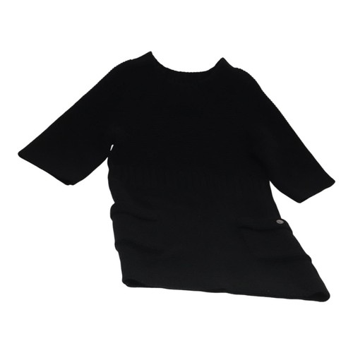 CHANEL Maglione Lana 36 Nero CC Autentico FF1105