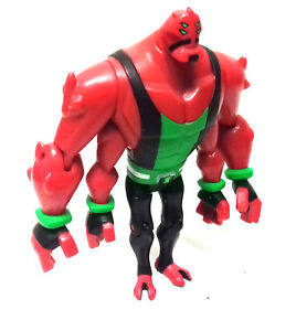 BEN 10 Ultimate Alien  Cartoon 10cm FOUR ARMS toy action figure RARE