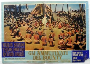 2x set VINTAGE ORIGINAL ITALIAN MOVIE POSTER Mutiny on the Bounty MARLON BRANDO - Picture 1 of 2