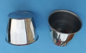 4x WELLER WHEEL / UNIVERSAL 70mm FITMENT POLISHED ALLOY WHEEL CENTER CENTRE CAPS - Picture 1 of 4