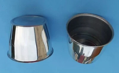 4x WELLER WHEEL / UNIVERSAL 70mm FITMENT POLISHED ALLOY WHEEL CENTER CENTRE CAPS - Image 1 of 4