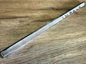 1964 64 CHEVROLET IMPALA USED OEM GM CHROME DASH GLOVE BOX TRIM 3840316 - Picture 1 of 3