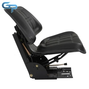 Black Universal Tractor Suspension Seat For Massey Ferguson Ford / New Holland - Picture 1 of 20