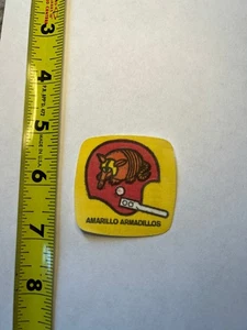 Amarillo Armadillos Patch 2in Vintage Iron-On Collectible - Picture 1 of 2
