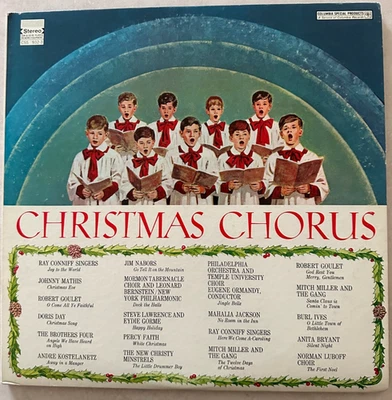 Christmas Chorus - vintage OG Columbia vinyl LP- w/ poster - Burl Ives - Conniff - Image 1 of 4
