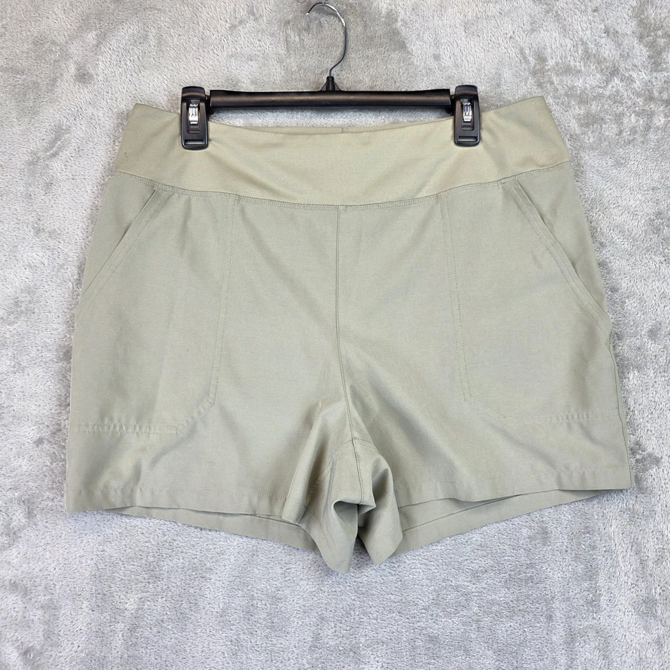 Pantalones Cortos Patagonia Para Mujer Grandes Verdes Elastizados Senderismo Aire Libre Informales Bolsillos Foto 1 de 4