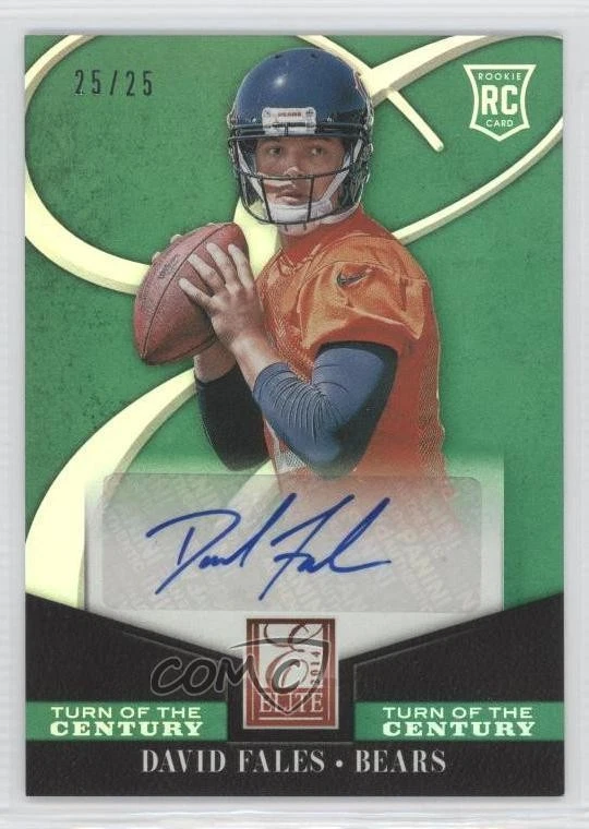 2014 Panini Elite Turn of the Century Signatures /25 David Fales Rookie Auto RC - Image 1 of 2