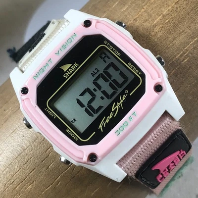 Freestyle Shark 男女皆宜 FS101092 运动尼龙石英数字 36 毫米手表 7 3/4 — 第 1/4 张图片