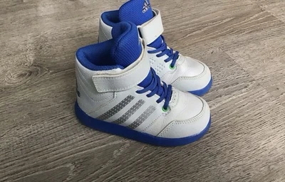 Tênis Adidas Ortholite azul cinza infantil tamanho 8 8K B23909 médio - Imagem 1 de 4