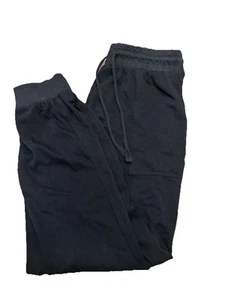 Espléndidos Pantalones de Correr Negros para Mujer-Rayón-Salón Suave-Cintura Elástica-Pequeños - Imagen 1 de 5