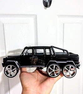 Custom Rims Jada Toy 1/24 Scale Mercedes Benz G 63 AMG 6x6 Model Black Loose - Picture 1 of 6