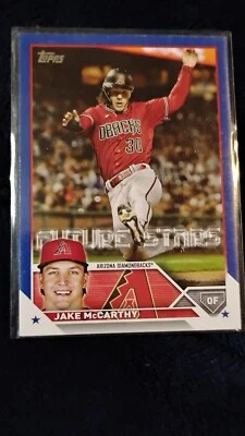 2023 Topps Series 2 - Future Stars Jake McCarthy #422 Blue Parallel  - Image 1 of 2