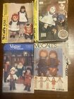 Doll Patterns All Cut Lot Of 4