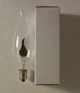 5 PACK FLICKER FLAME LIGHT BULBS E12 CANDELABRA BASE 3w CA-8 1500 HOURS 22104JQ - Picture 1 of 2