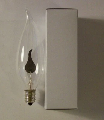 5 PACK FLICKER FLAME LIGHT BULBS E12 CANDELABRA BASE 3w CA-8 1500 HOURS 22104JQ - Image 1 of 2