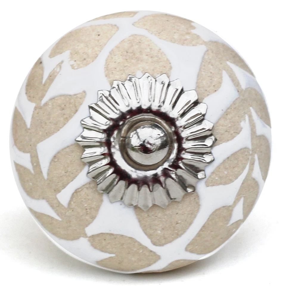 Shabby chic cupboard door knobs handles drawer pulls. Vintage ceramic knobs. - Image 1 of 1