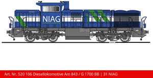 Kiss Gauge 1 Diesel Locomotive At 843 Mak 1700 Esu Digital Sound 520106 Niag Nip - Picture 1 of 2