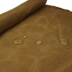 High Quality 16OZ Waxed Canvas Fabric Army Duck By The Yard Waterproof - Picture 1 of 43