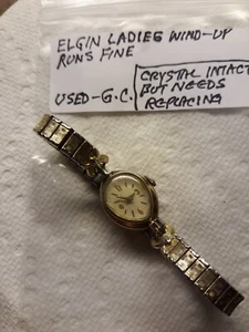 USED, WORKING ELGIN "MAJOR" LADIES WIND-UP WATCH SN UNKNOWN - Picture 1 of 3