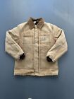 Vintage Carhartt Quilted Artic Jacket Men?S Size Large Tan Brown Faded