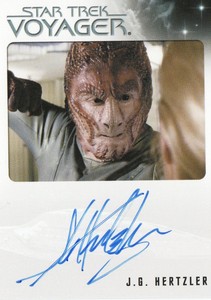 Quotable Star Trek Voyager 2012 Autograph Auto Card J G Hertzler Hirogen Fighter