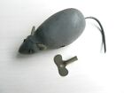 Vintage Schuko Mikifex metal clockwork mouse with key