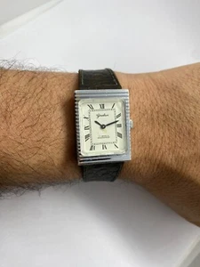 Watch Tank Geralux Style Boucheron Reflet Manual Winding Rare Wristwatch - Picture 1 of 12