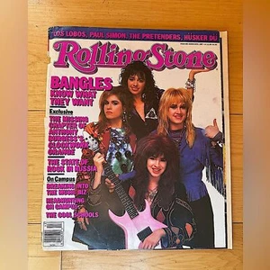 Vintage Girlcore Rolling Stone Magazine #496 Bangles Los Lobos 1987 NO LABEL - Imagen 1 de 12