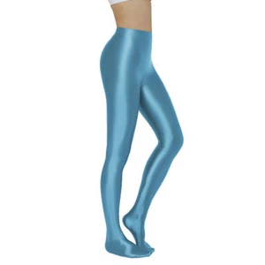 AMORESY Damen Glanz Leggings Yoga Fitness Sexy Jeggings glänzend blickdicht Hose M-3X - Bild 1 von 31