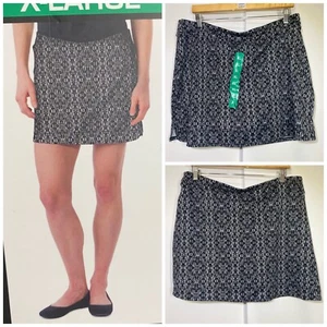 Tranquility by Colorado Clothing Skirt - Skort Rhombi Black Size XL NEW! - Picture 1 of 9