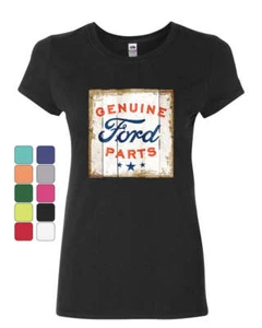 Genuine Ford Parts Old Sign Cotton T-Shirt Licensed Ford Truck - Picture 1 of 8