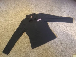 Suéter usado para mujer Harley Davidson negro, rosa, cremallera de 7". Gettysburg. - Imagen 1 de 7