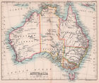 Australien. Vorgeschlagene Landzuschussbahn. Bartholomäus 1893 alte antike Kartenkarte