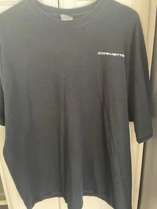Vintage Corvette T Shirt Men's Black Tee with Corvette Symbol Size 2XL - Picture 1 of 6