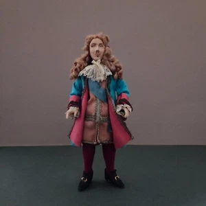 Miniature 1/12th Dollshouse Doll Gentleman in French Mid 17th Century Fashion - Photo 1/11
