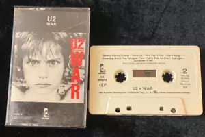 U2 WAR 1983 ISLAND RECORDS CASSETTE TAPE - Imagen 1 de 2