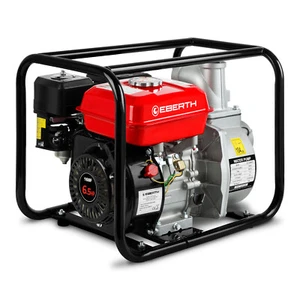 EBERTH 3" Motobomba de agua con motor gasolina 6,5 CV 4 tiempos potencia presion - Imagen 1 de 9